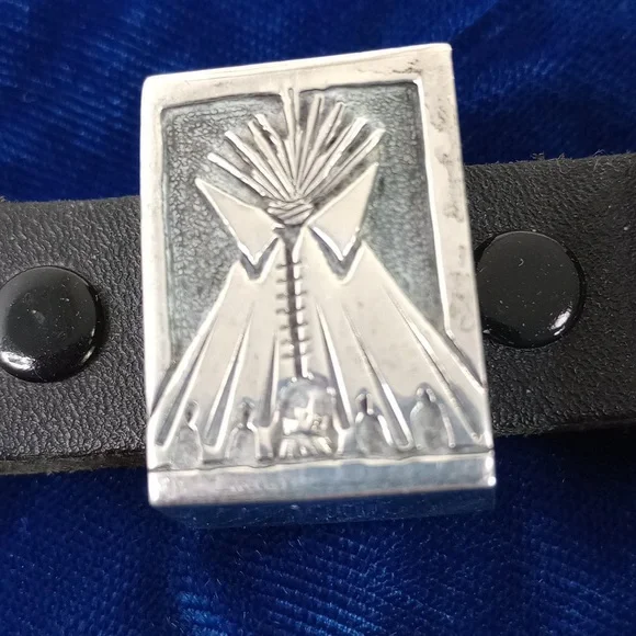 Navajo Harvest Sterling Silver Range Belt Set Signed - Picture 3 of 16